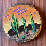 Hand-Painted Slate Coasters by Isaac Lange