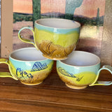 Monsoon Graffiti Mugs by Connected Earth Clay and Art Works