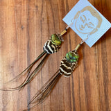 Natural Feather Earrings by Ivy