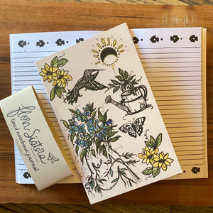 Flora Sisters Lined Notebook by Marcy Ellis