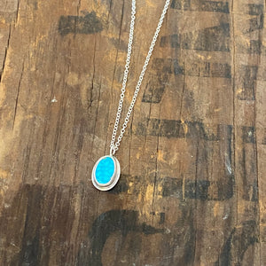 Dainty Turquoise Pendant by Lumenrose