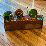 Reclaimed Glass Lawn Ornaments by Bottle Rocket Design