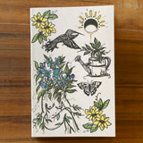 Flora Sisters Lined Notebook by Marcy Ellis