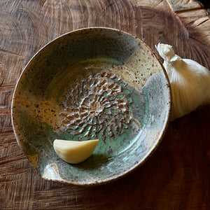 Ceramic Garlic Grater Dishes by Alaina Chapin