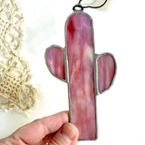 Stained Glass Saguaro Sun-Catchers by The Glass Desert