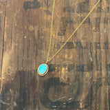 Dainty Turquoise Pendant by Lumenrose