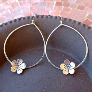 Palo Verde Blossom Hoop Earrings by Cactus Bloom Design