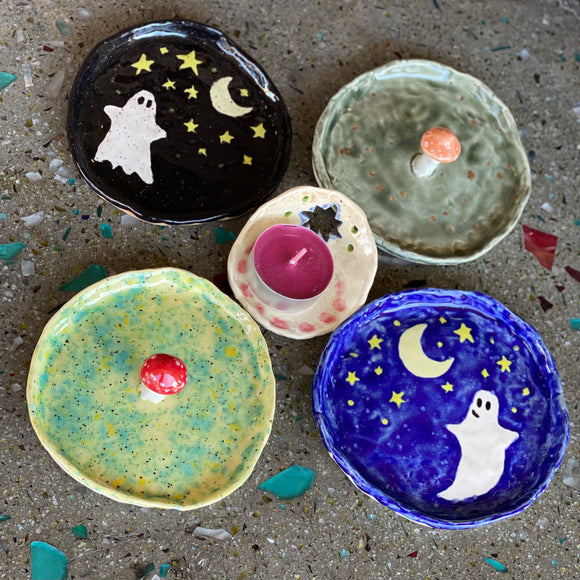 Ceramic Trinket Dishes by Mehgan on the Moon