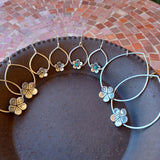 Palo Verde Blossom Hoop Earrings by Cactus Bloom Design