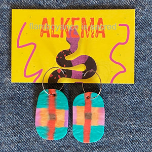 Recycled Plastic Earrings by Alkema Arts