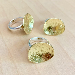 *Brass & Silver Rings by Little Toro Designs*