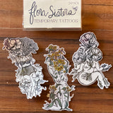 Flora Sisters Temporary Tattoos by Marcy Ellis