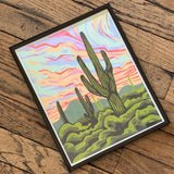 Framed Saguaro Giclée Prints by Jenna Tomasello