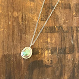 Dainty Turquoise Pendant by Lumenrose