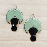 Eclipse Enameled Earrings by Little Toro Designs