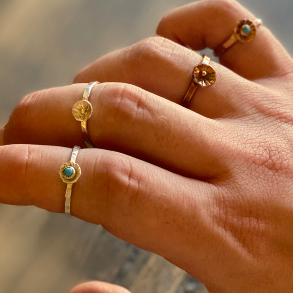 Desert Flower Rings by Honeycomb Organics