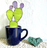 Stained Glass Cactus by The Glass Desert