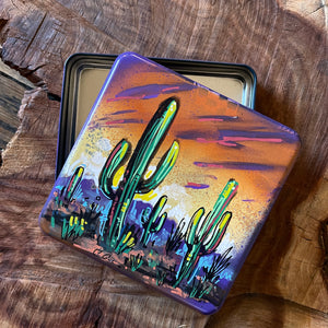 Painted Landscape Tins by Isaac Lange*