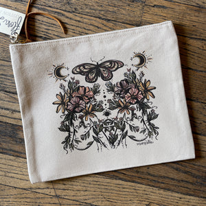 Flora Sisters Zipper Pouch by Marcy Ellis