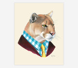 Dapper Animal Art Prints 8X10