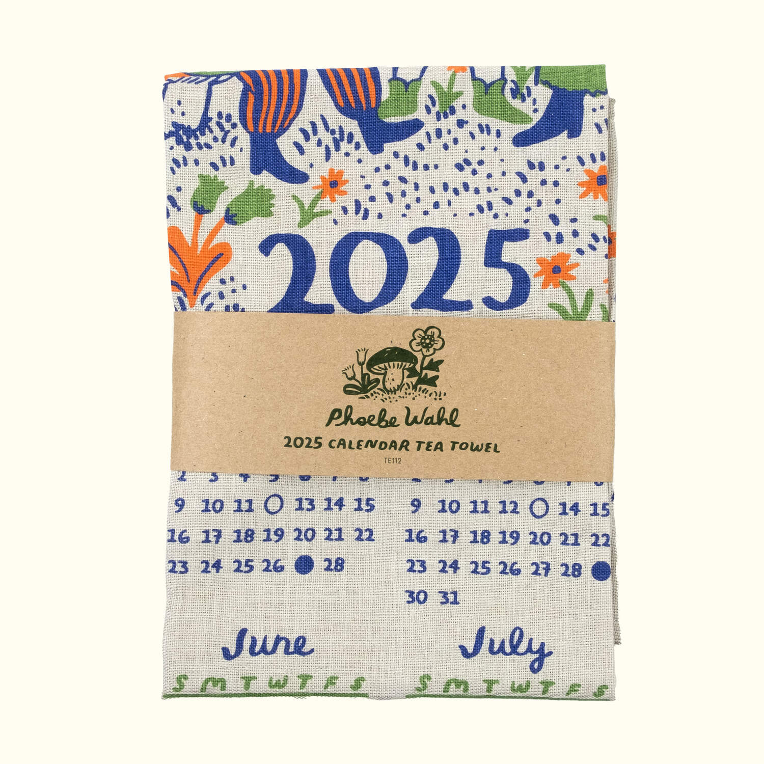 2025 Tea Towel Calendar Pop Cycle Tucson