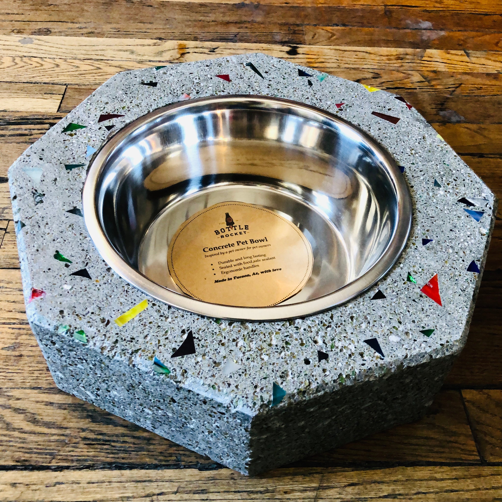 Concrete pet bowl best sale