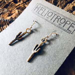 Tiny Saguaro Earrings by Heliotrope