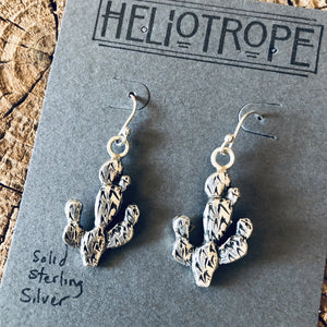 Prickly Pear Cactus Earrings by Heliotrope*