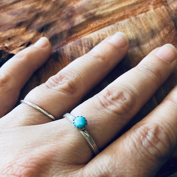 Adjustable Silver and Turquoise Ring by High and Dry